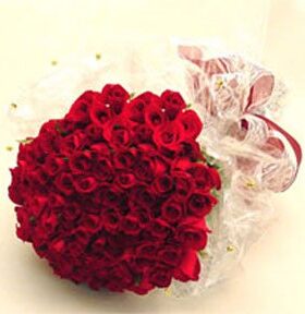 50 red roses bouquet online Hyderabad