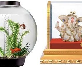 Appu ganesh Idols with Aquarium gifts gold fishes Hyderabad