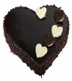 Heart shape chocolate truffle