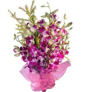 Purple Orchids Flower Bunch delivery in Hyderabad