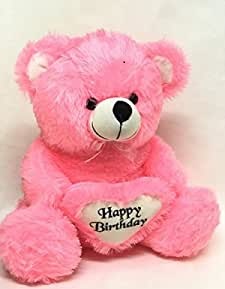 Send Pink Happy Birthday Teddy bear to Hyderabad