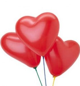 heart shape balloons home delivery in Hyderabad